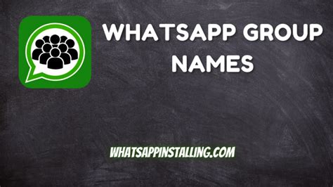 De beste groepsnamen voor WhatsApp